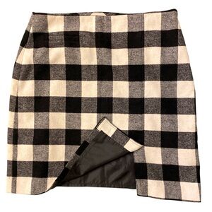 Chadwicks Buffalo Plaid Wool Blend Mini Skirt Sz‎ 16T | Winter Preppy Academia